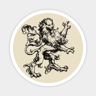 Ornate Lion Magnet